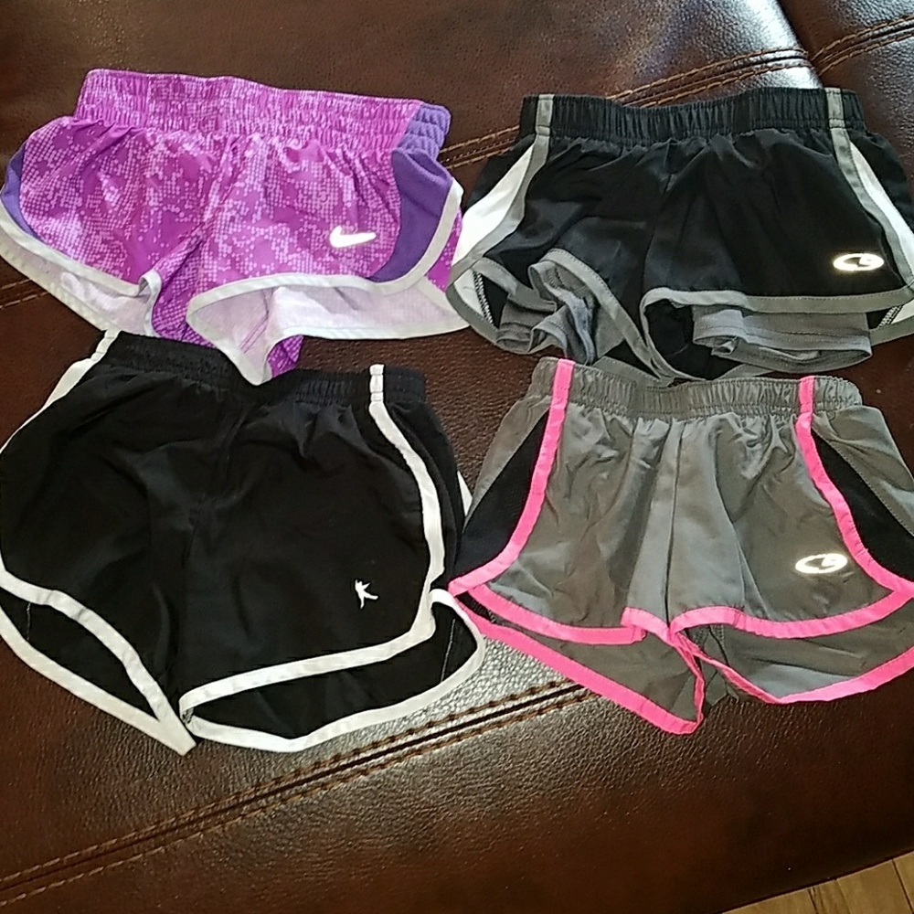 Bundle of little girls gym shorts